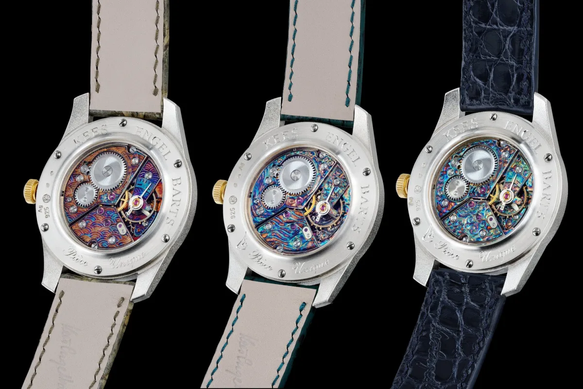 Peseux 330 movement with hand engraving by Kees Engelbarts