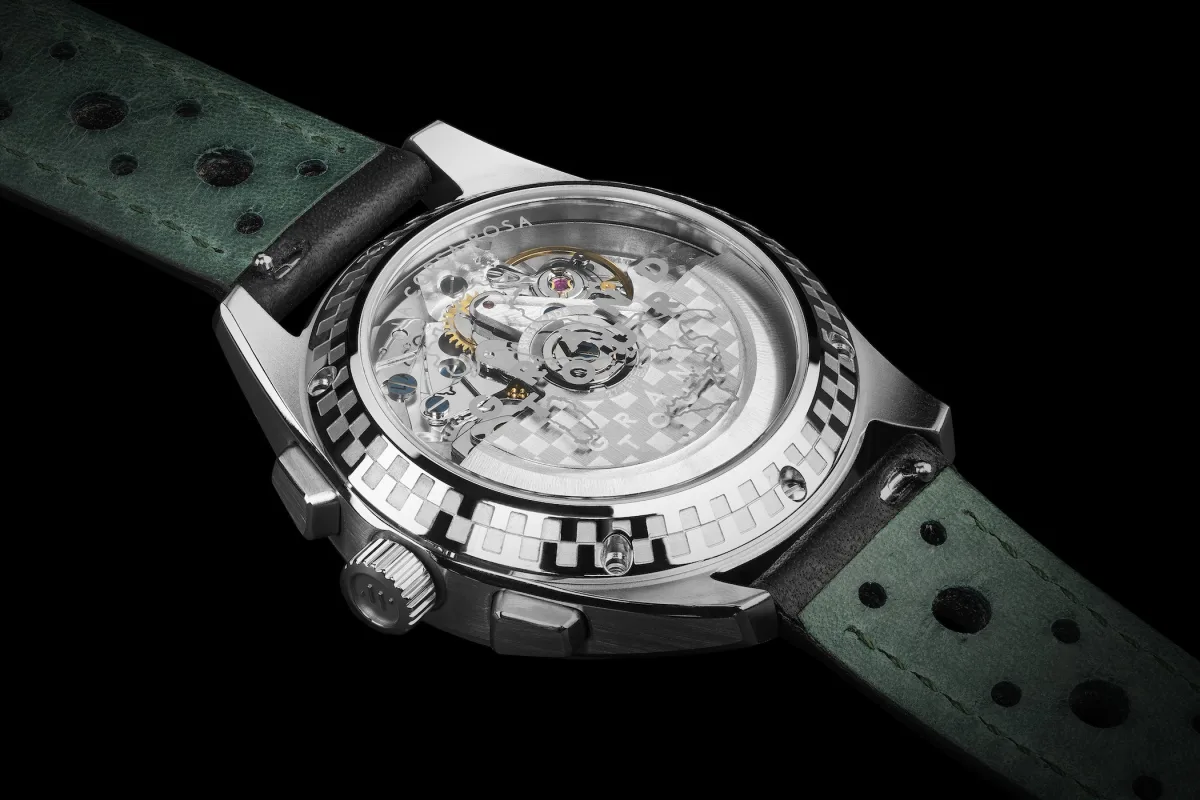 Silver-white dial of Bravur Grand Tour La Vuelta