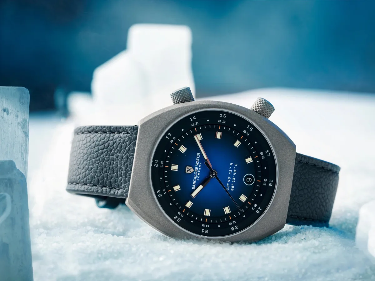 Close-up of Apogee Collection watch face