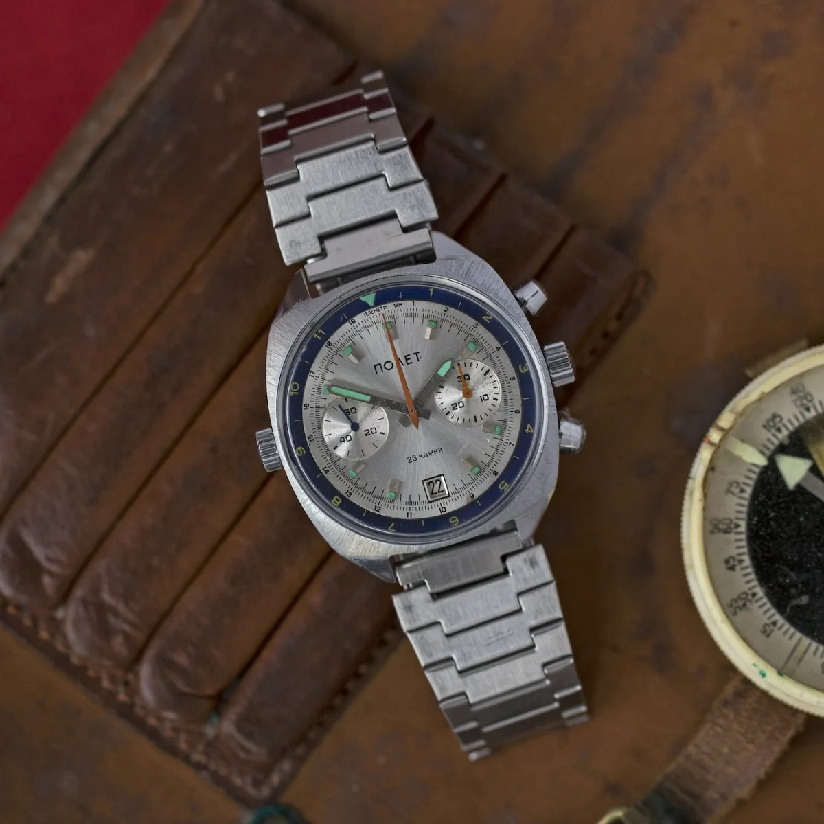 Early 3133 chronograph with Cyrillic dial