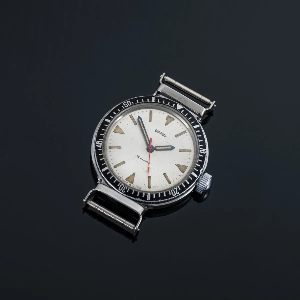 Amphibia watch with classic Soviet design