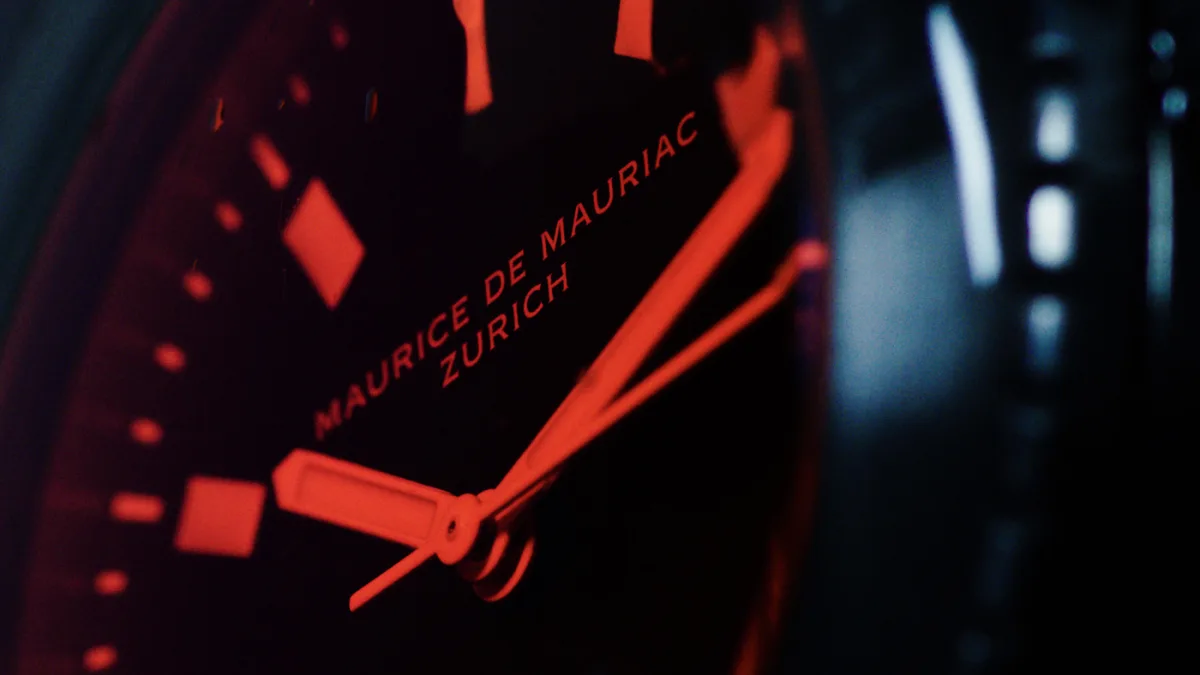 Maurice de Mauriac L2 Red Sea dial details