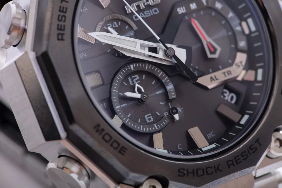 Close-up of Casio G-Shock MT-G B2000