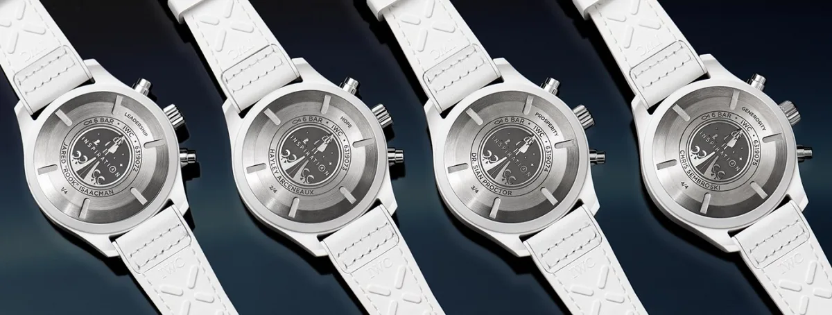 Back view of IWC Pilot’s Watch Chronograph Edition Inspiration4