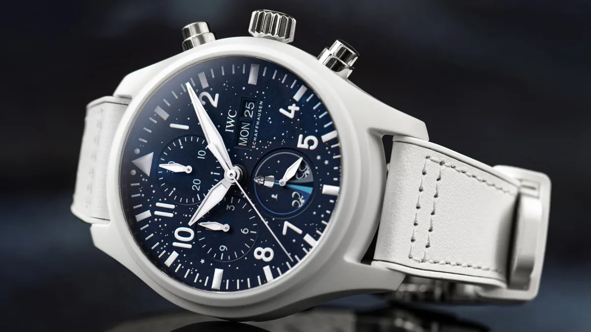 IWC Pilot’s Watch Chronograph Edition Inspiration4 with white strap