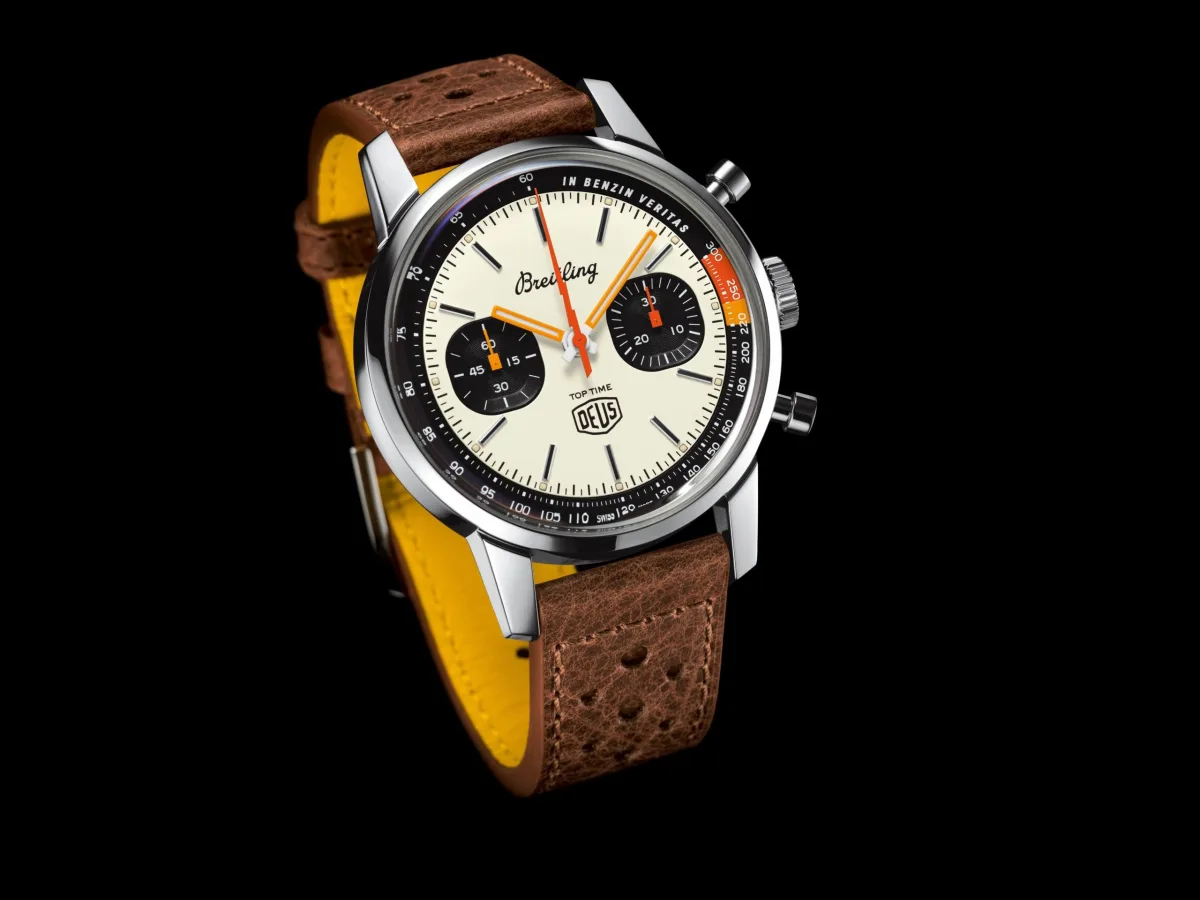 Breitling Top Time Deus Limited Edition watch on a wrist