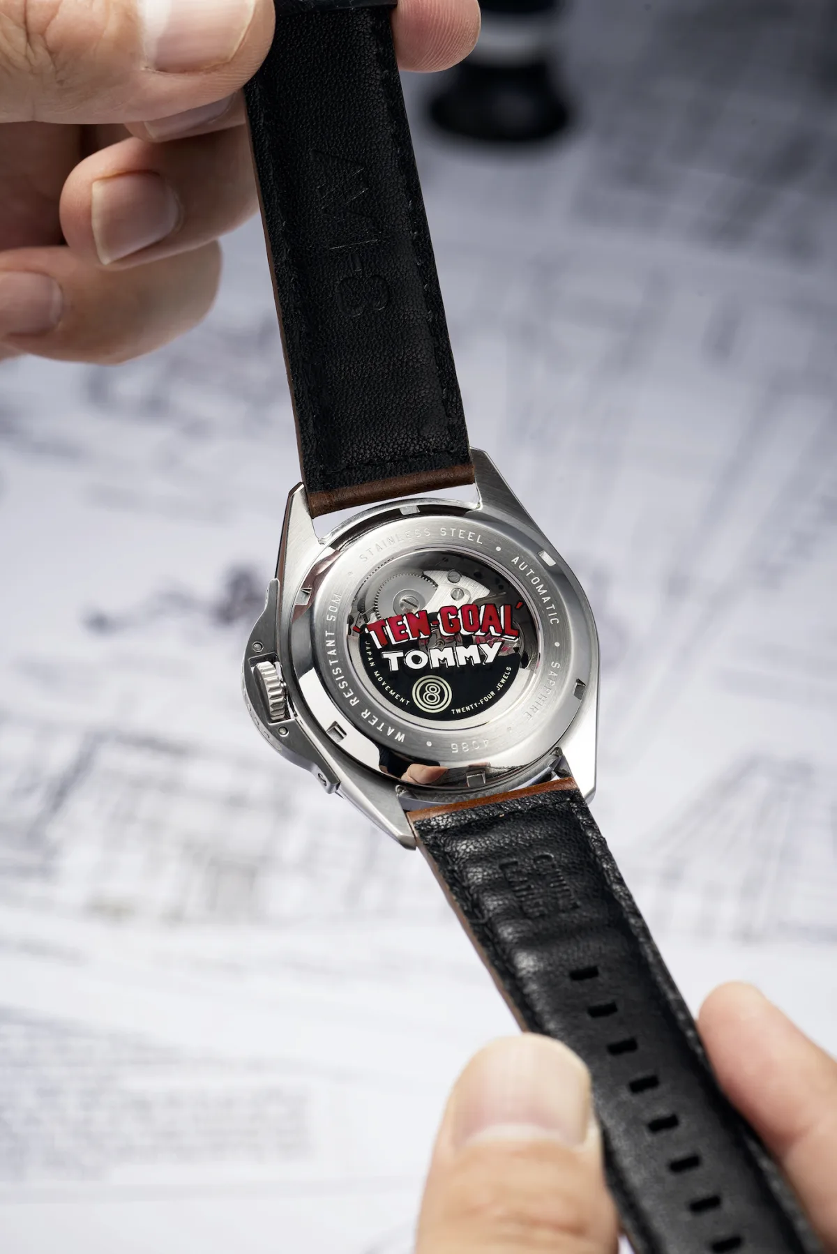 AVI-8 watch with instrument panel-inspired font