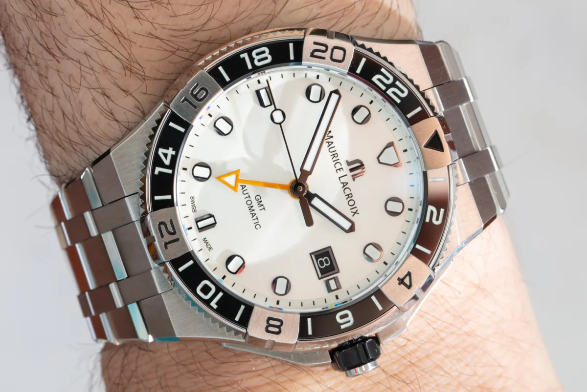 Side view of Maurice Lacroix Aikon Venturer GMT case