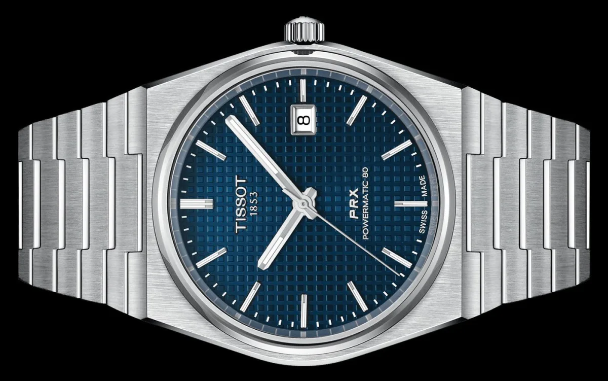 Detailed look at Tissot PRX 40 205 bracelet