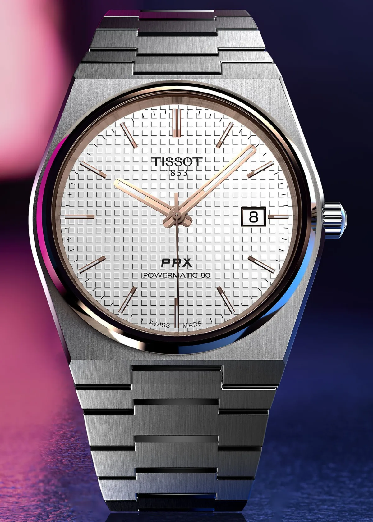 Tissot PRX 40 205 watch with butterfly clasp