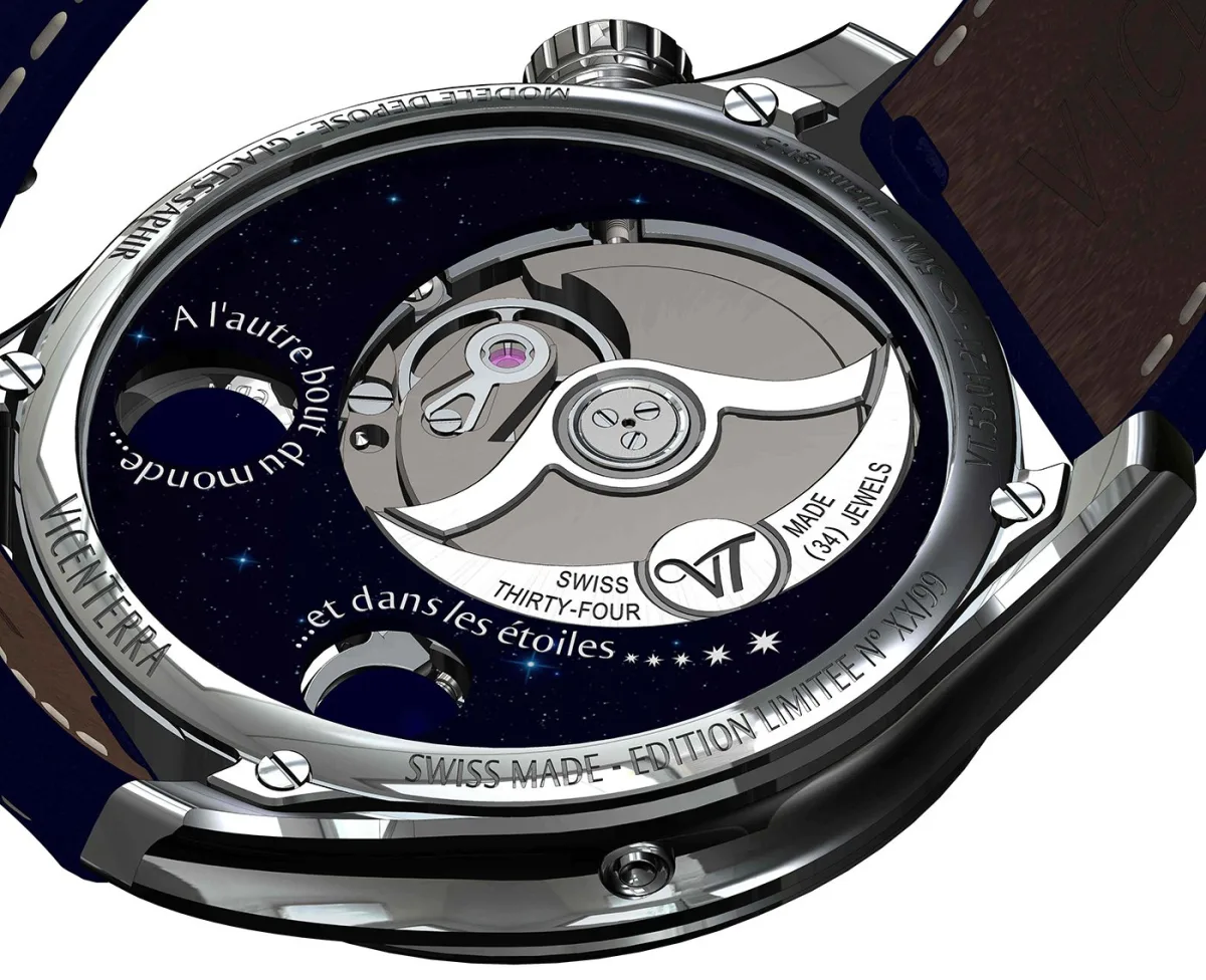 Vicenterra AstroLUNA movement with custom module