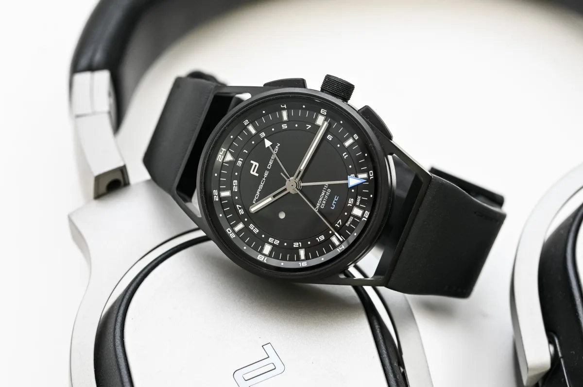 Porsche Design 1919 Globetimer UTC All Black watch with black dial