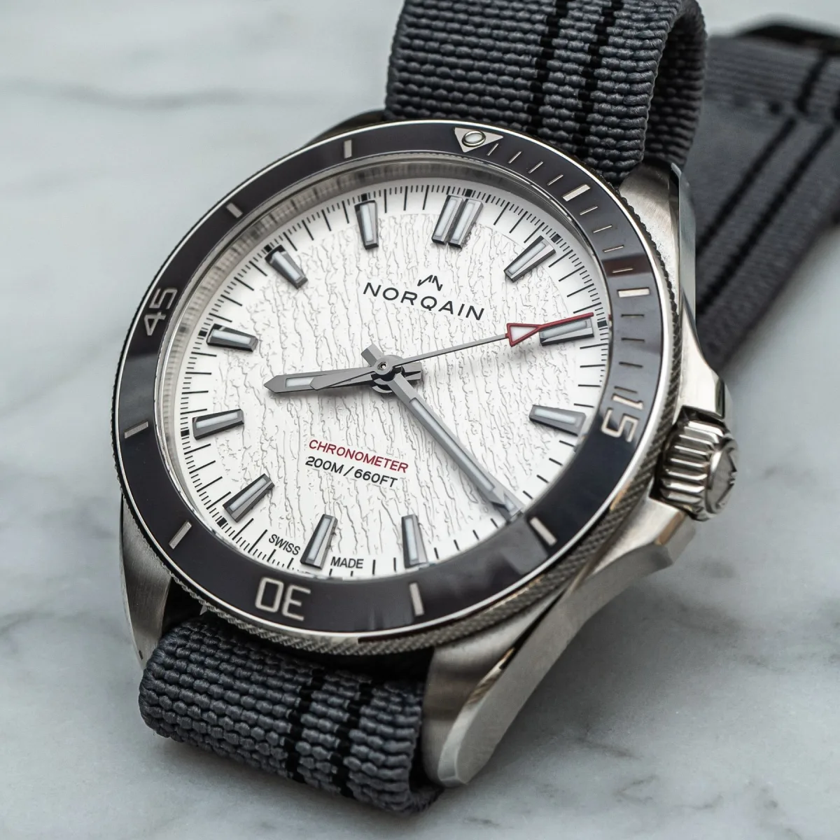 NORQAIN Adventure NEVEREST watch with stainless steel case