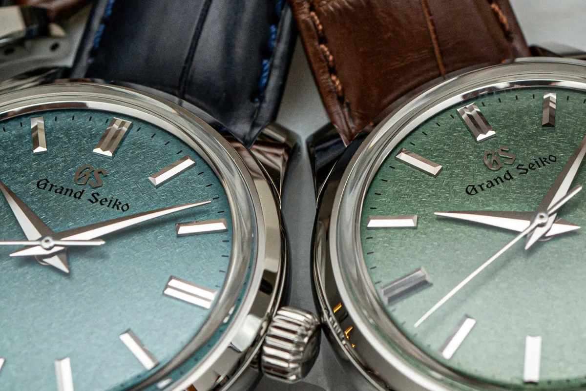 Earthy green dial of Grand Seiko SBGW277