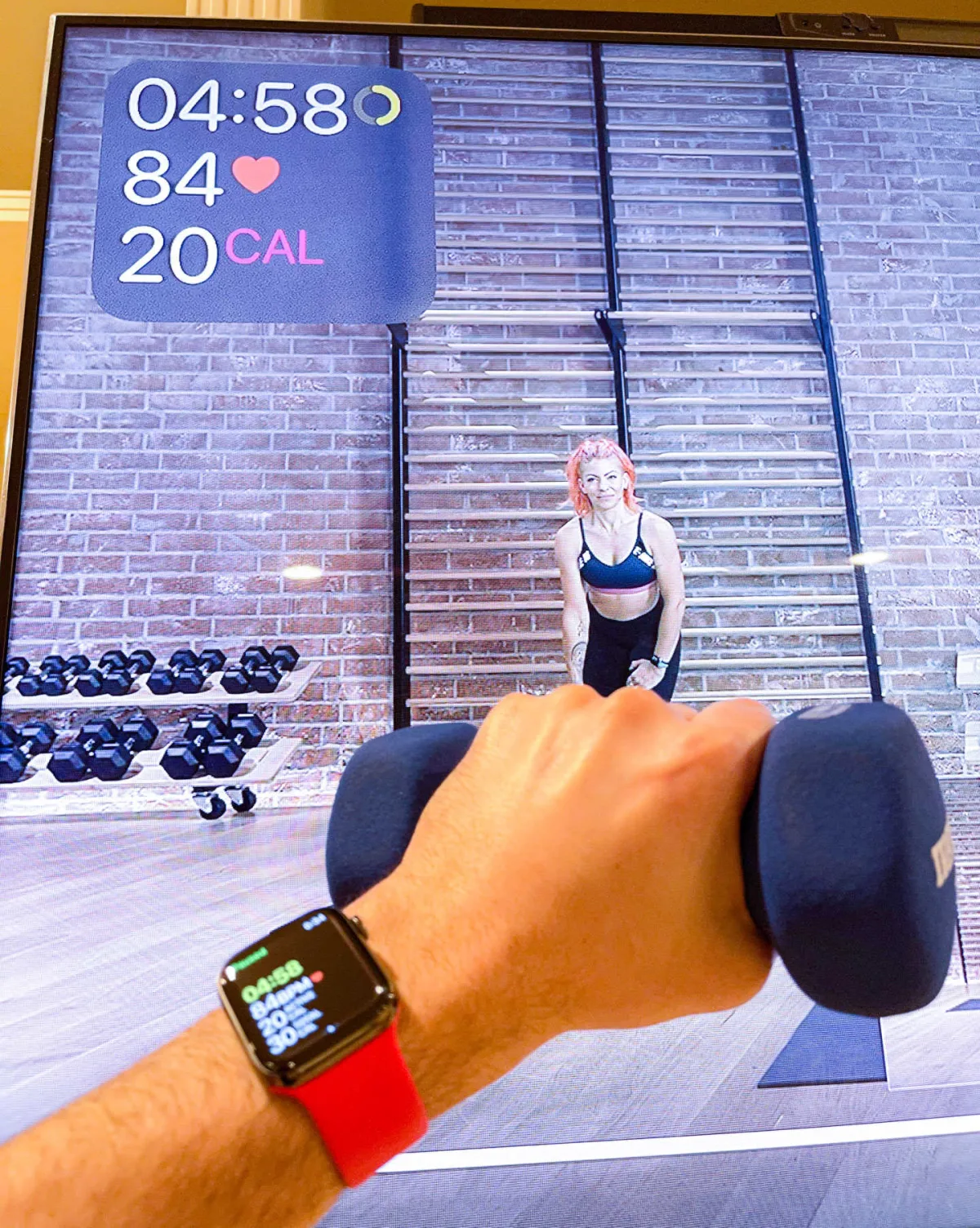 Apple Watch displaying fitness rings