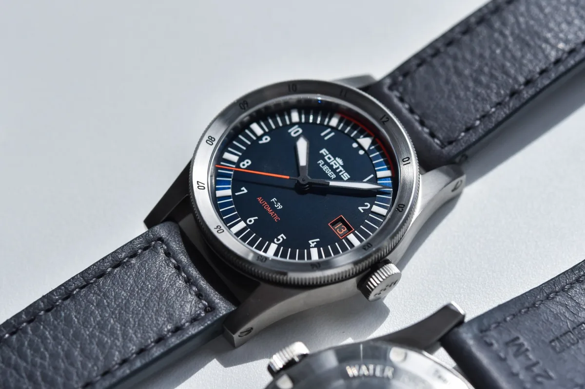 Fortis Flieger F-39 and F-41 Midnight Blue watch models