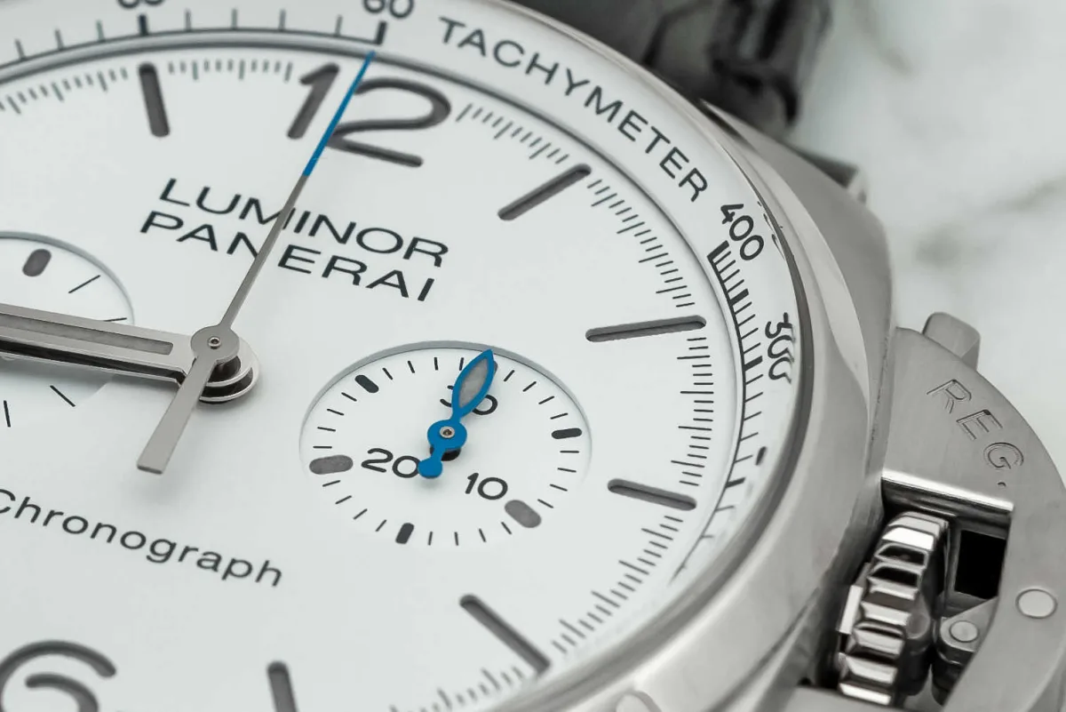Panerai Luminor Chrono watch on wrist