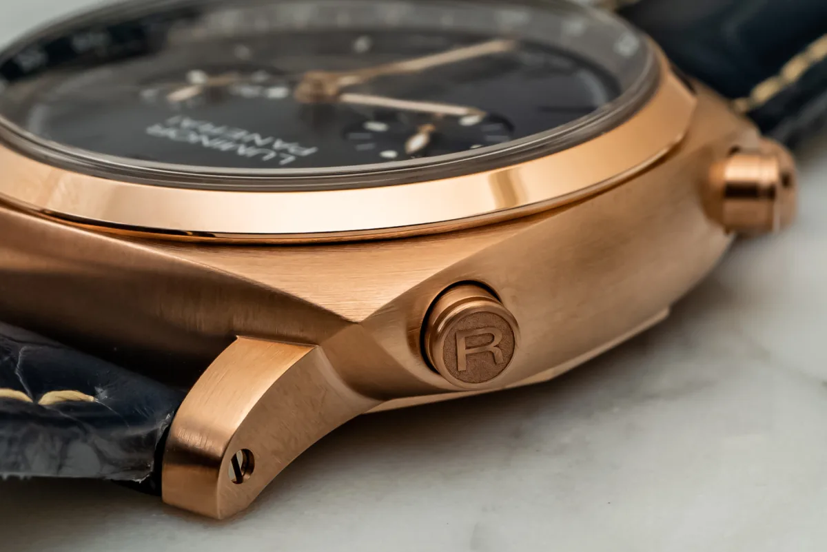 Panerai Luminor Chrono dial with chronograph subdials