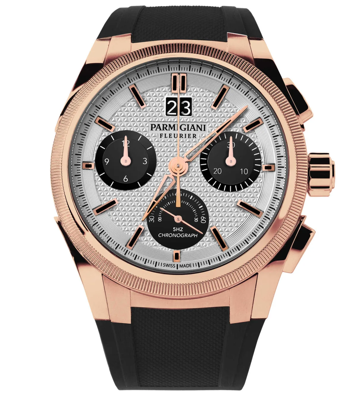 Parmigiani Tondagraph GT Rose Gold Silver Black case back