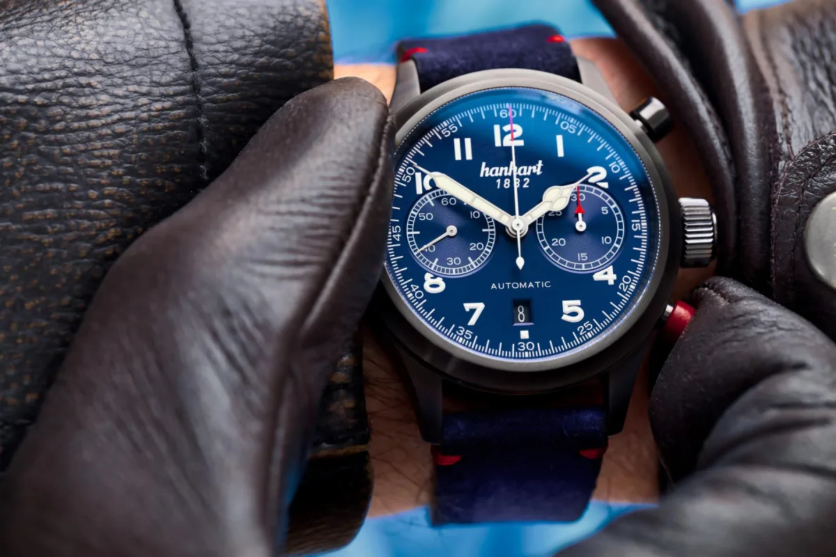 Automatic chronograph movement of Hanhart #FliegerFriday Edition