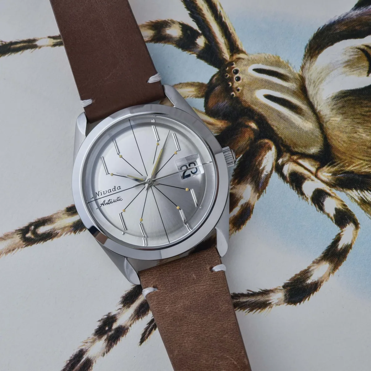Nivada Grenchen Antarctic Spider with an unusual dial design