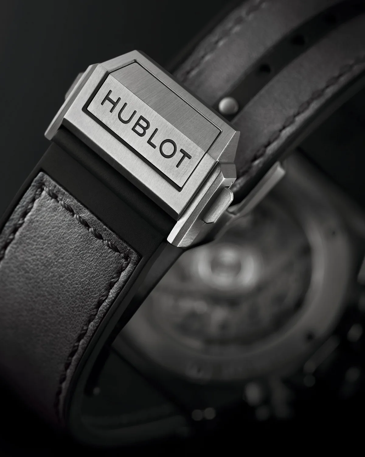Hublot Big Bang Unico Berluti Aluminio leather strap