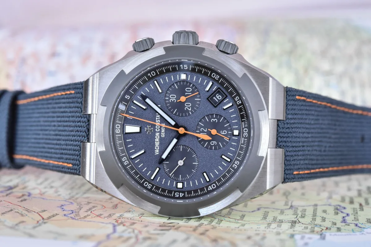 Vacheron Constantin Overseas Chronograph Everest displayed