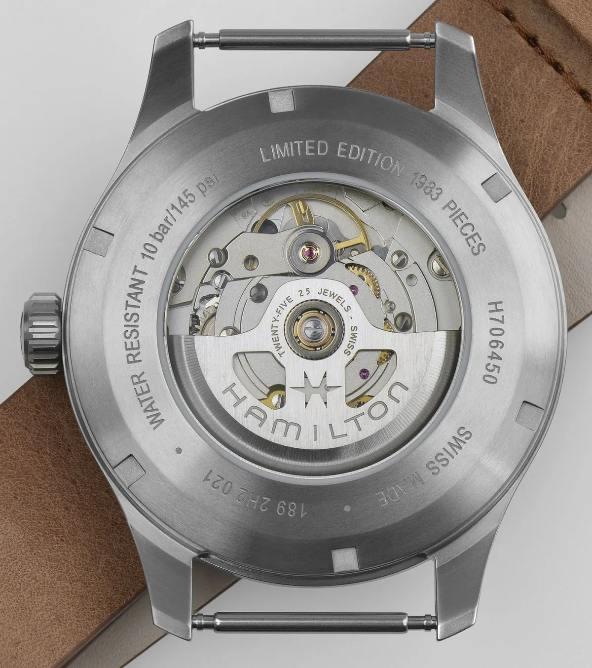 Hamilton Khaki Field Titanium Automatic movement view