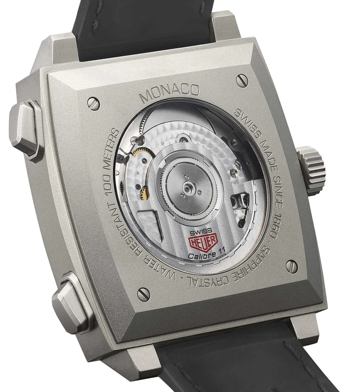 TAG Heuer Monaco Titan movement view