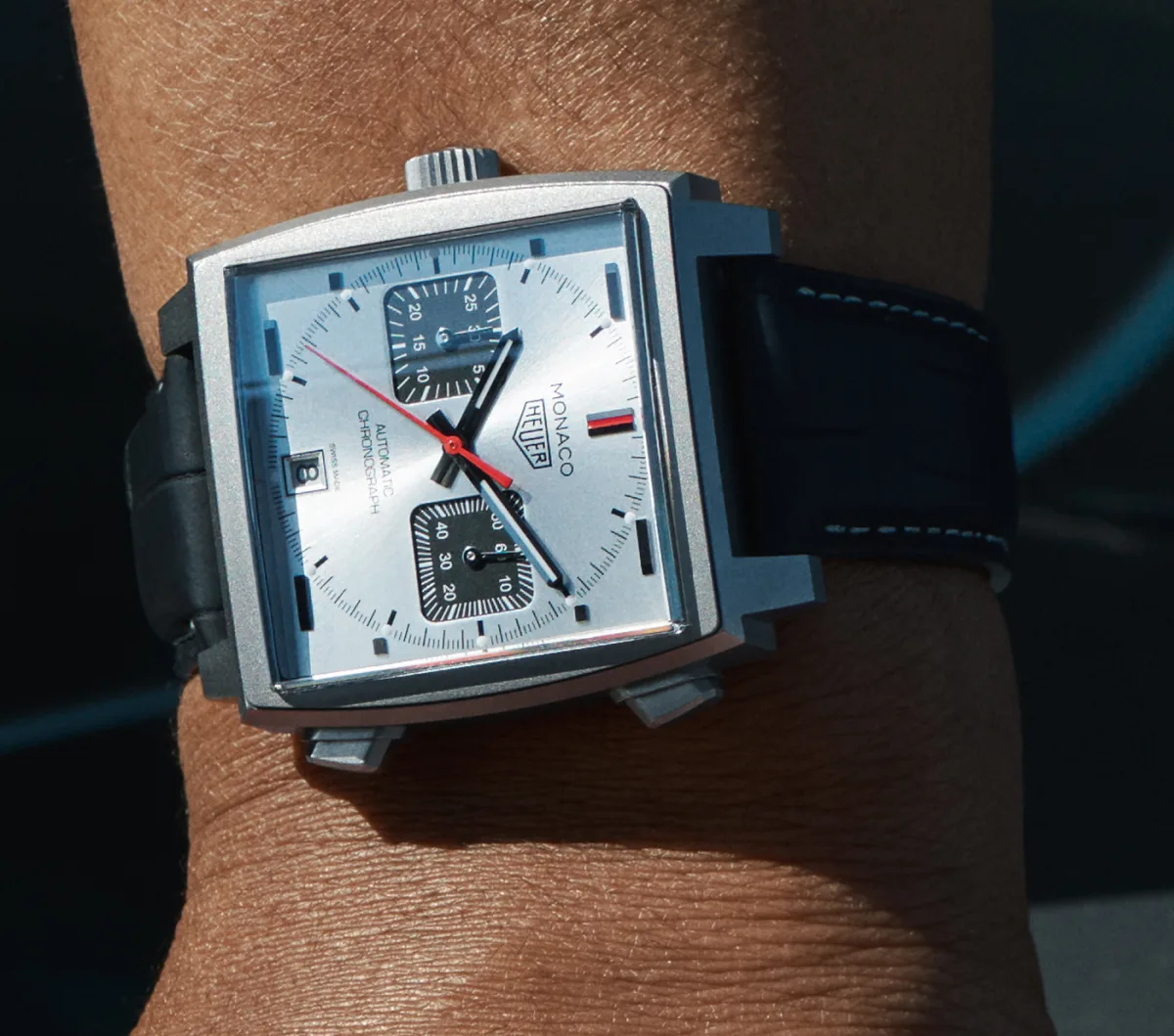 TAG Heuer Monaco Titan watch with strap