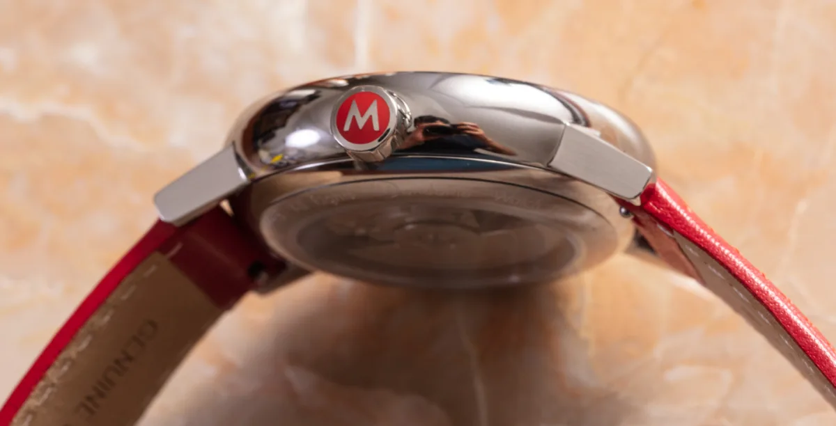 Close-up of the Mondaine Evo2 Automatic movement