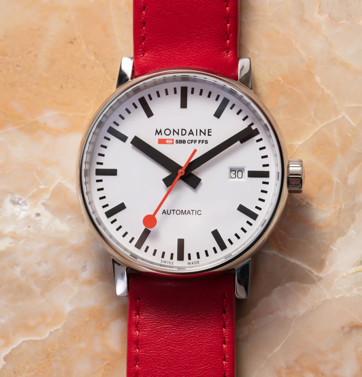 Mondaine Evo2 Automatic watch in full view