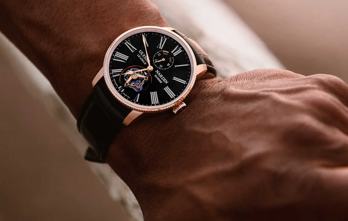 Ulysse Nardin Marine Torpilleur Tourbillon Grand Feu watch on display
