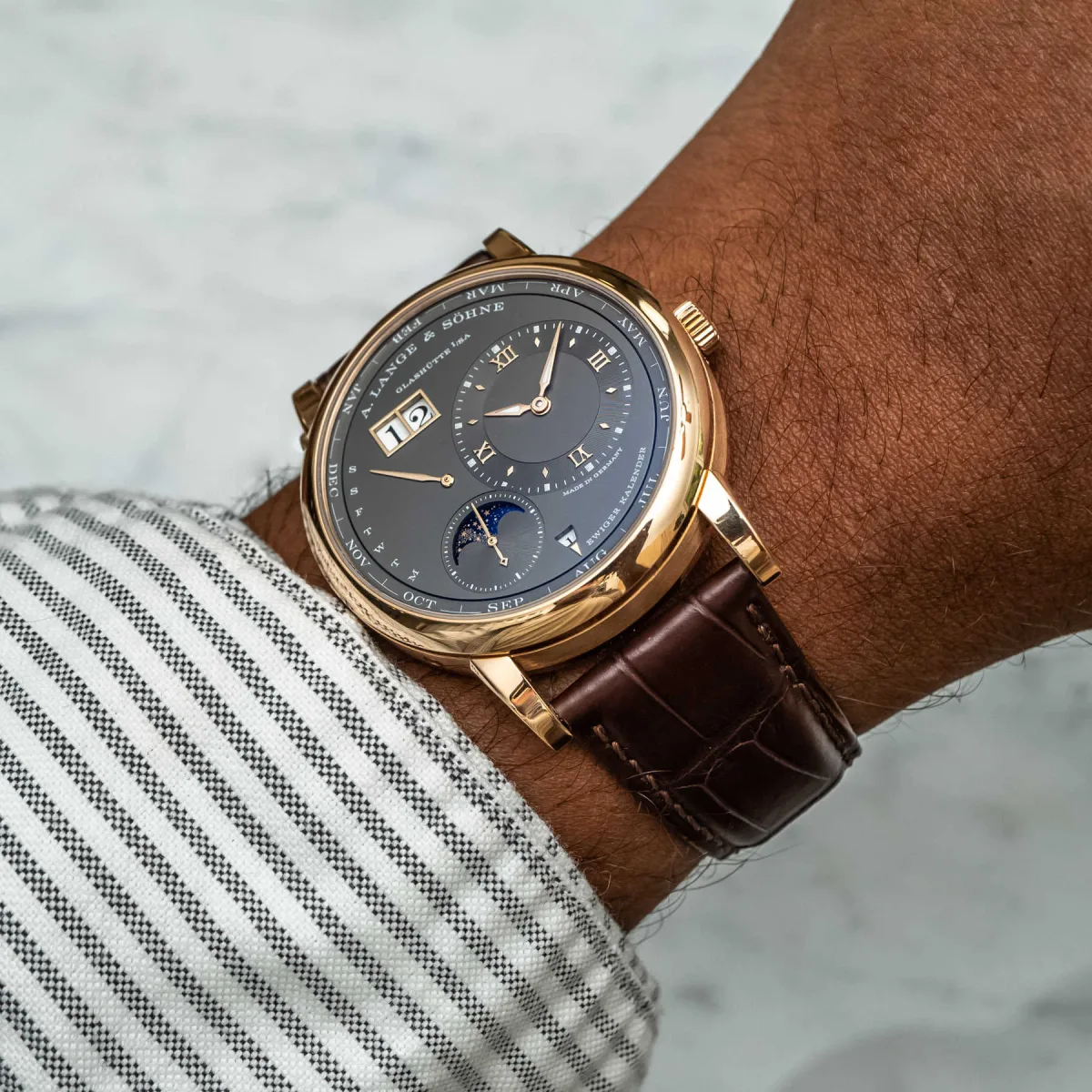 Limited edition Lange 1 Perpetual Calendar in white gold