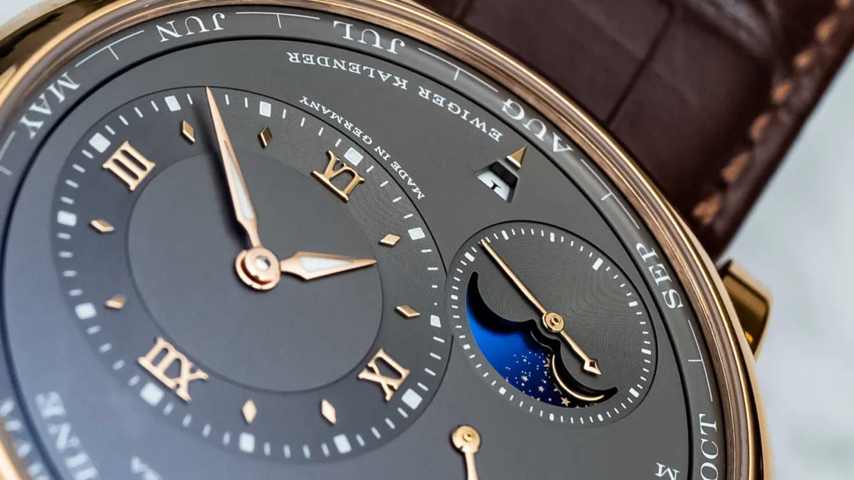 Lange 1 Perpetual Calendar moon phase indicator