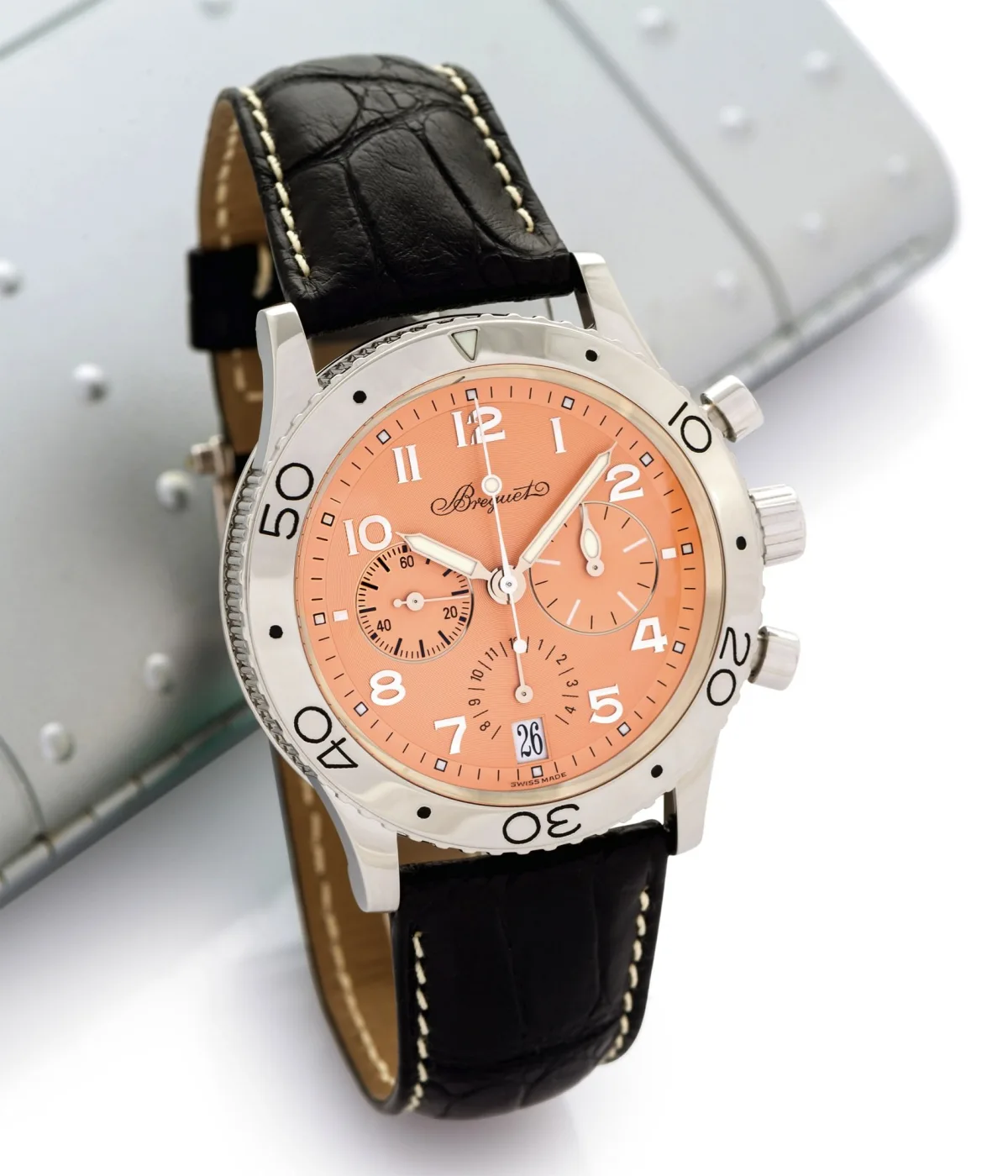 Breguet Type XX Transatlantique Salmon Dial watch
