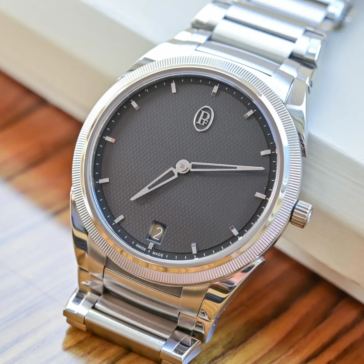 Guido Terreni presenting the Parmigiani Fleurier Tonda PF collection