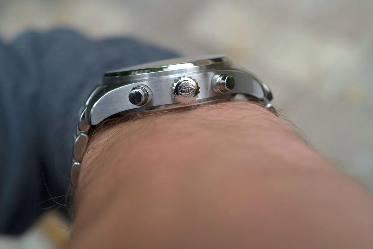 Detailed view of the IWC Pilot’s Watch Chronograph 41