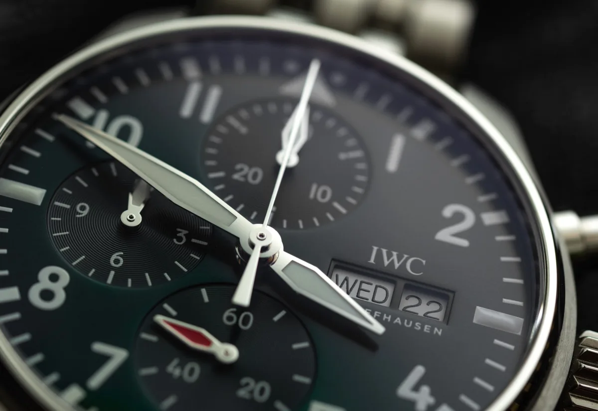 IWC Pilot’s Watch Chronograph 41 on brown leather strap