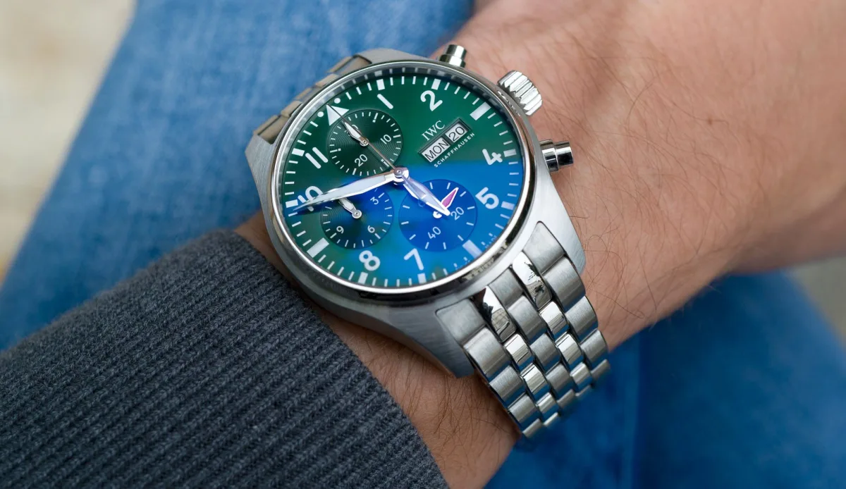 IWC Pilot’s Watch Chronograph 41 bracelet close-up