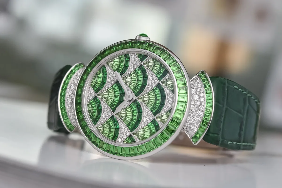 Bvlgari Divina Mosaica watch with gemstone detailing