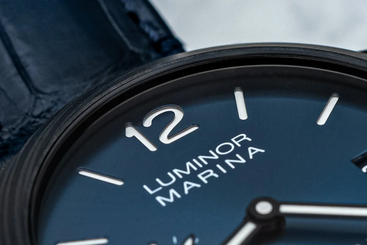 Titanium caseback of Panerai PAM1664