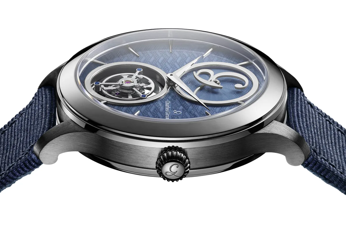 Charles Girardier 1809 Cobalt Blue 41mm watch front view