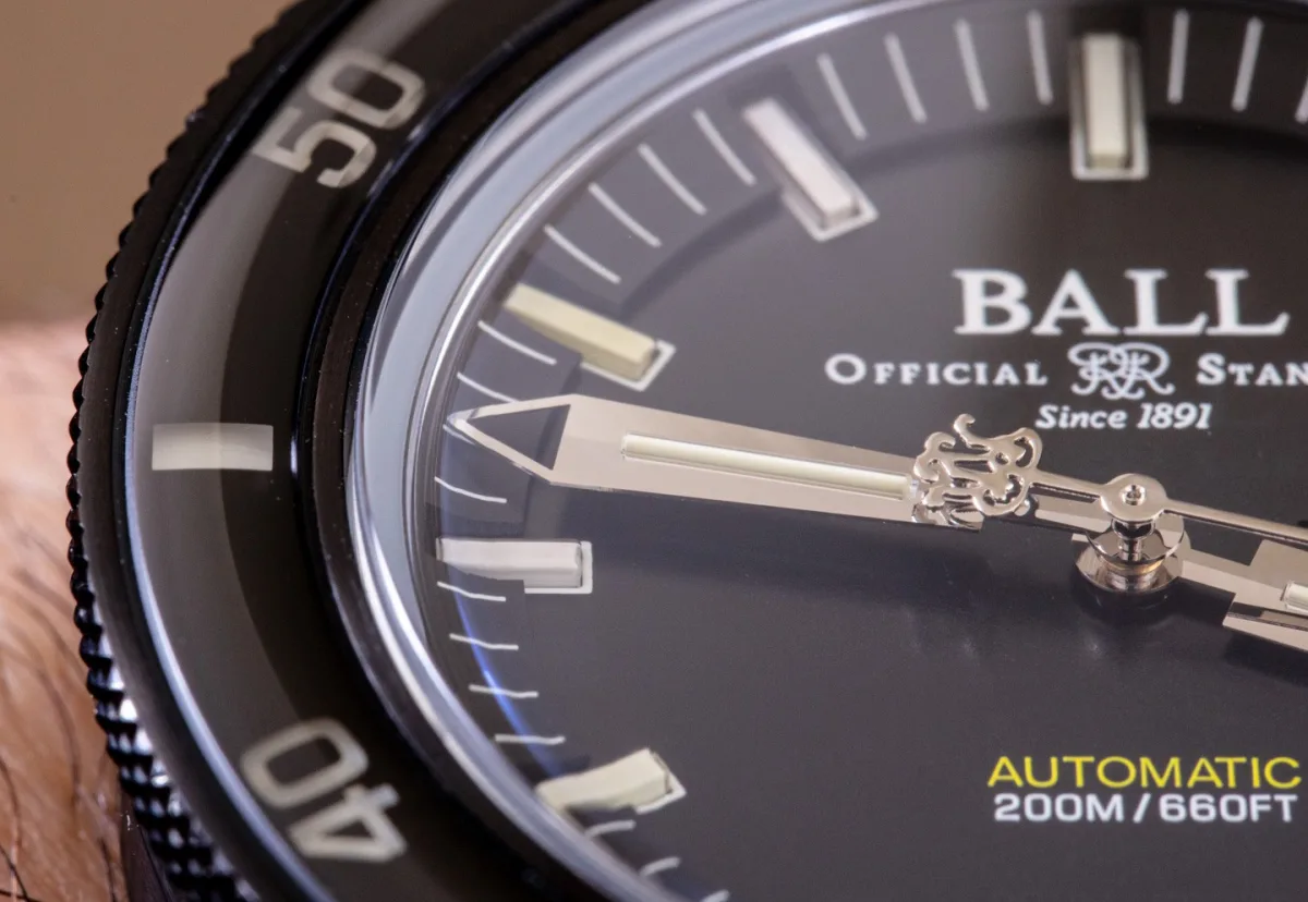 Ball Engineer II Skindiver Heritage watch side view
