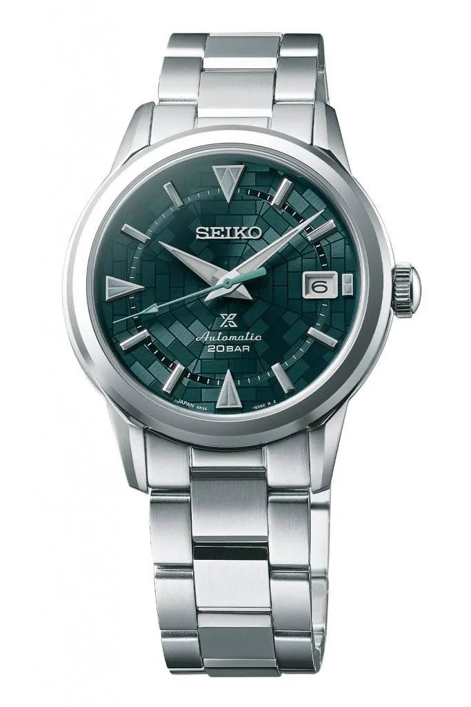 Seiko Prospex 1959 Alpinist SPB259 watch with blue-grey dial