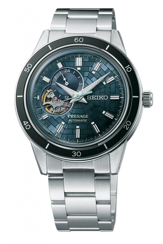 Seiko Presage SSA445 watch with open-heart display