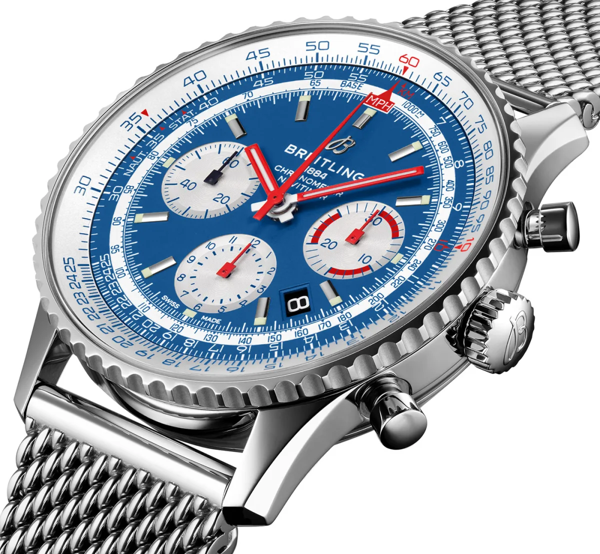 Breitling Navitimer B01 Chronograph 43 American Airlines front view