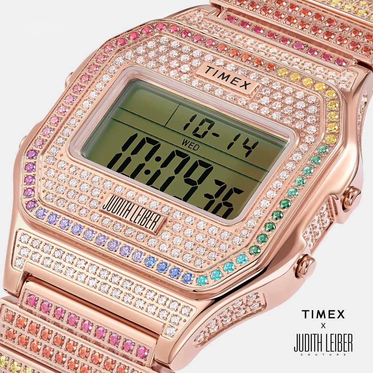 Timex x Judith Lieber watch case detail