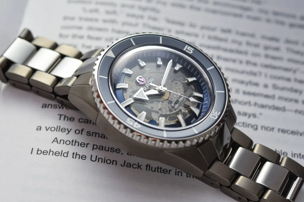 Rado Captain Cook watch on wrist showcasing ergonomic design