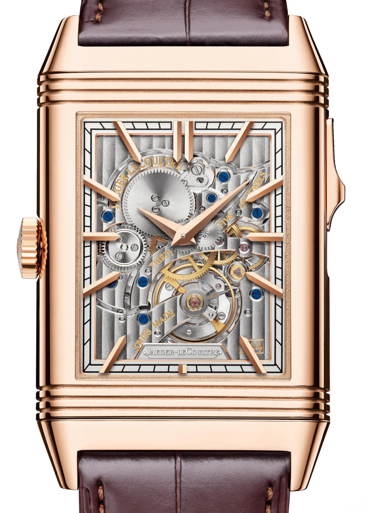Front view of Jaeger-LeCoultre Reverso Tribute Minute Repeater
